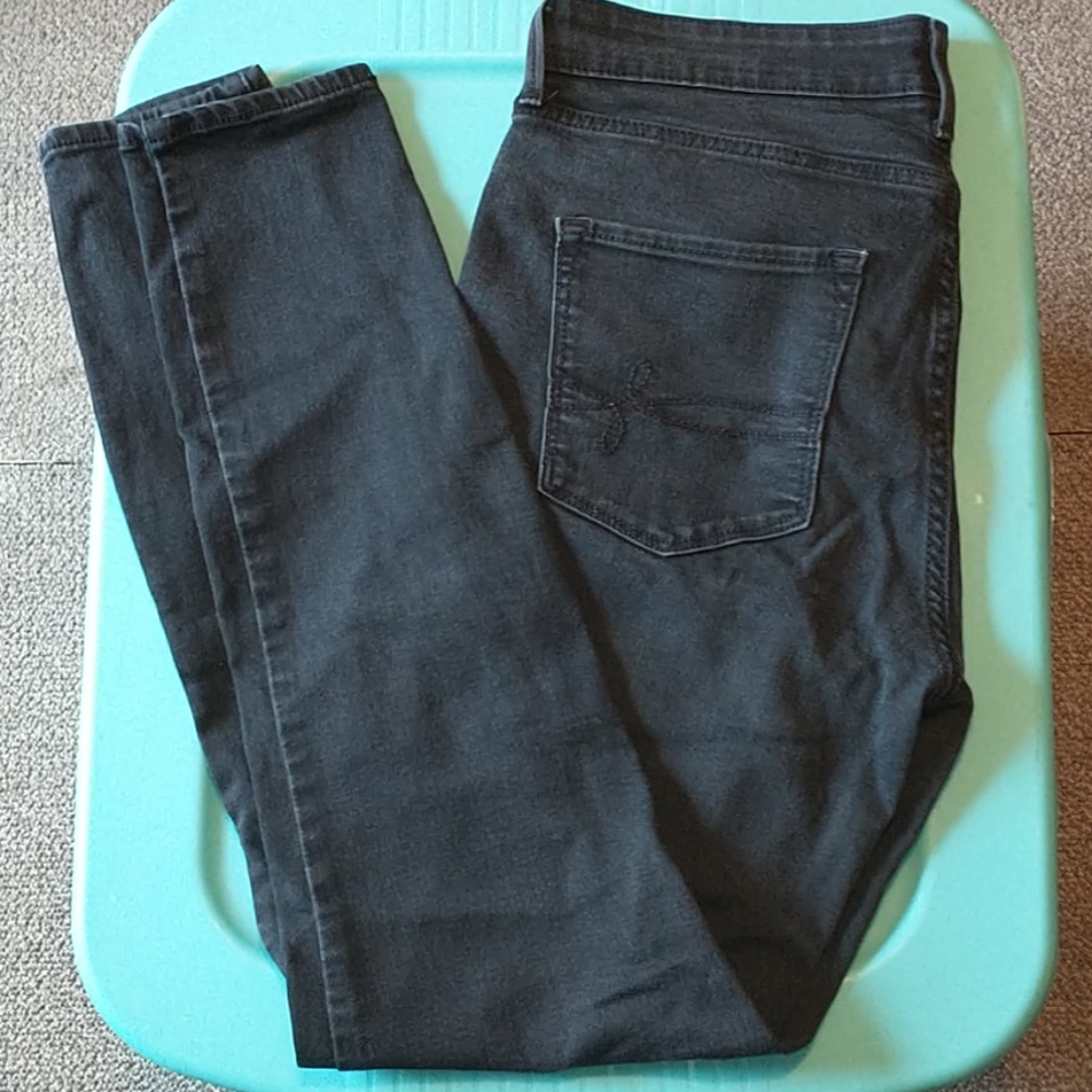 High rise black jeans